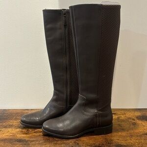 Cole Haan Tall Brown Leather ridding  Boots size 5 women